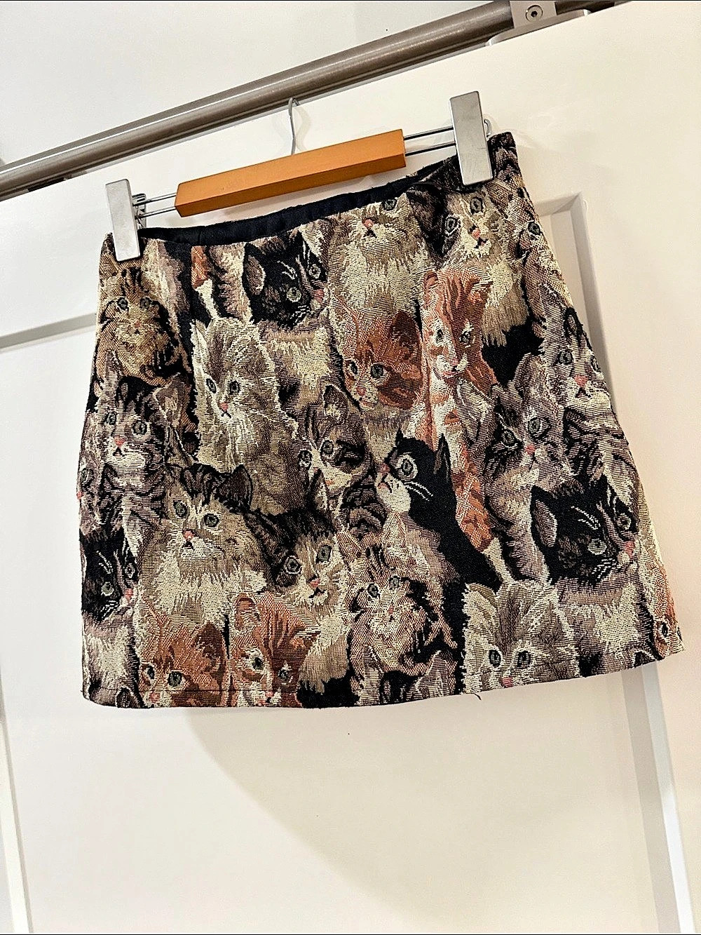 TIC TOC Cat Print Mini Skirt